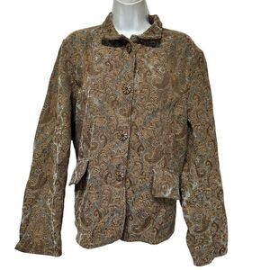 vintage flashback tapestry jacket plus size 1X